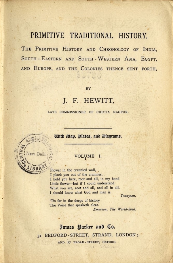 Book Cover of PRIMITIVE TRADITIONAL HISTORY: THE PRIMITIVE HISTORY AND CHRONOLOGY OF INDIA, SOUTH-EASTERN AND SOUTH-WESTERN ASIA, EGYPT, AND EUROPE, AND THE COLONIES THENCE SENT FORTH