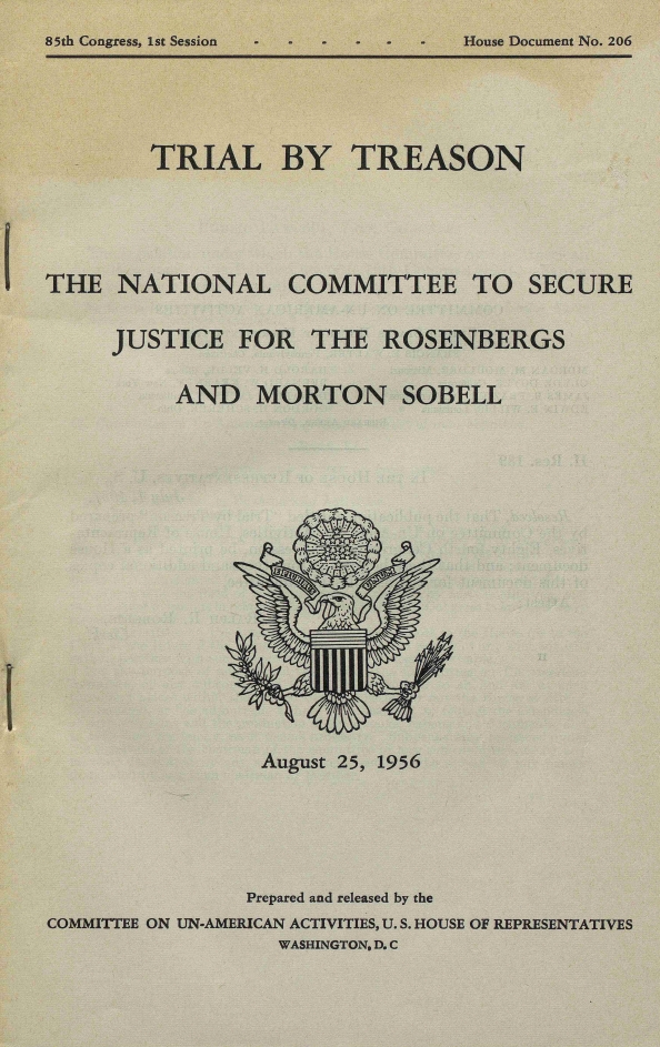 Book Cover of TRIAL BY TREASON: THE NATIONAL COMMITTEE TO SECURE JUSTICE FOR THE ROSENBERGS AND MORTON SOBELL