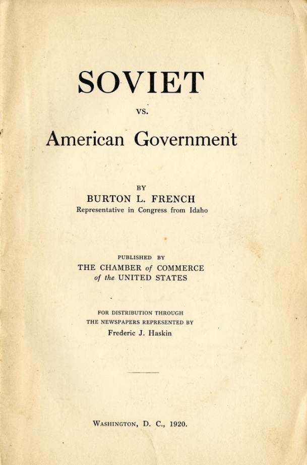 Book Cover of SOVIET VS. AMERICAN GOVERNMENT