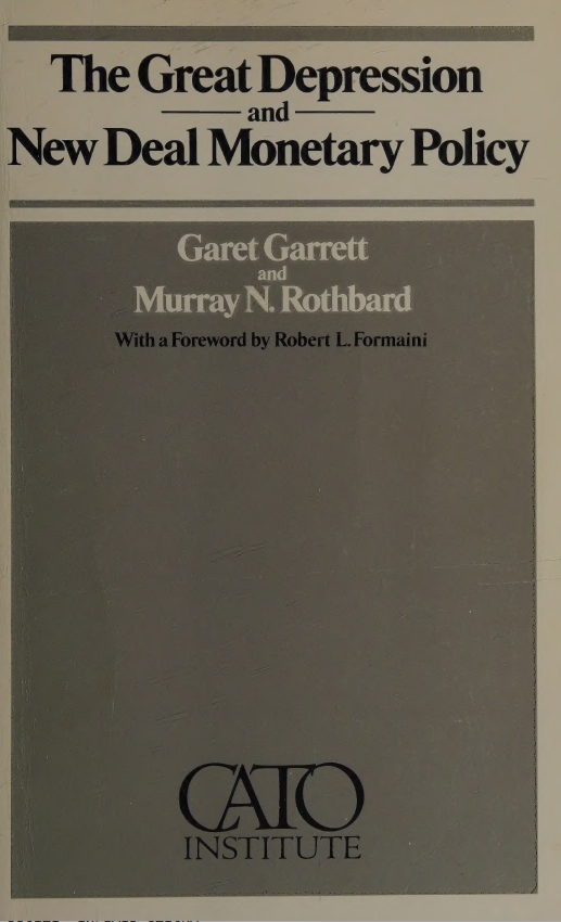 Book Cover of THE GREAT DEPRESSION AND NEW DEAL MONETARY POLICY
