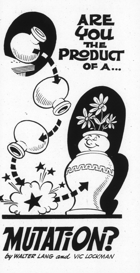 Book Cover of ARE YOU THE PRODUCT OF A MUTATION?