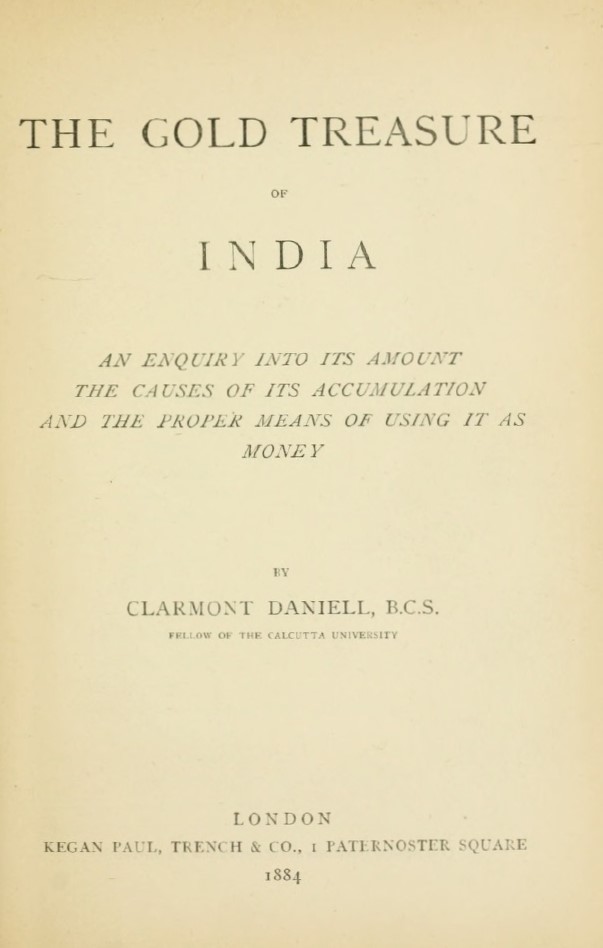 Book Cover of THE GOLD TREASURE OF INDIA