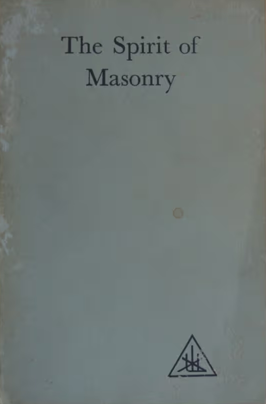 Book Cover of SPIRIT OF MASONRY