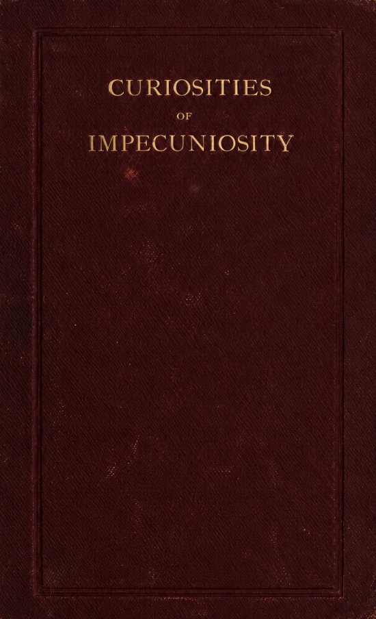 Book Cover of CURIOSITIES OF IMPECUNIOSITY