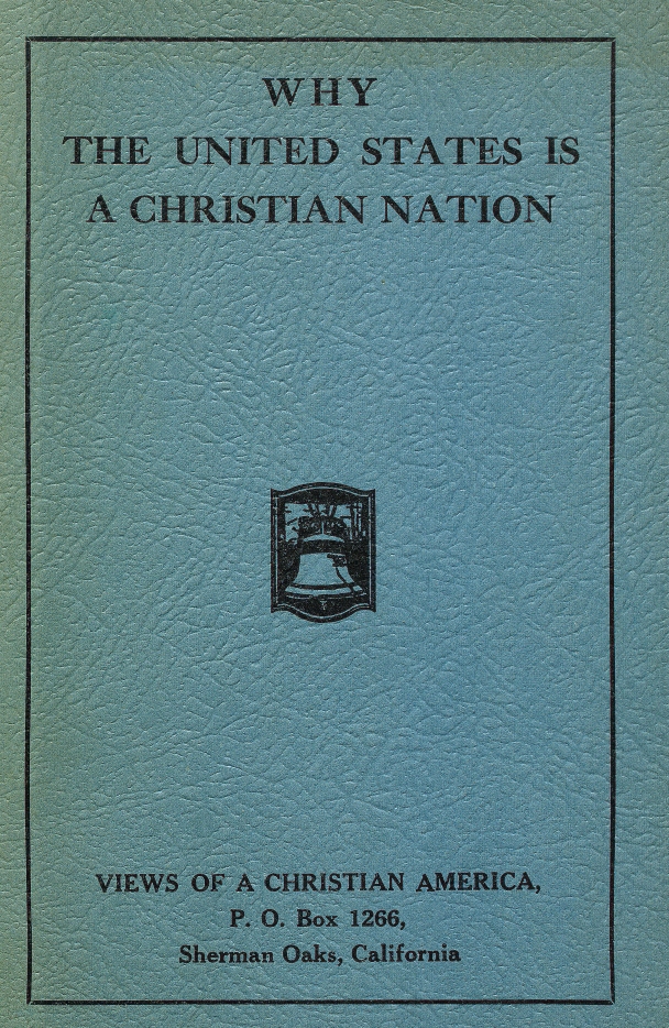 Book Cover of WHY THE UNITED STATES IS A CHRISTIAN NATION
