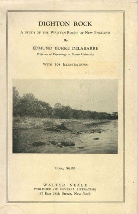 Book Cover of DIGHTON ROCK: A STUDY OF THE WRITTEN ROCKS OF NEW ENGLAND