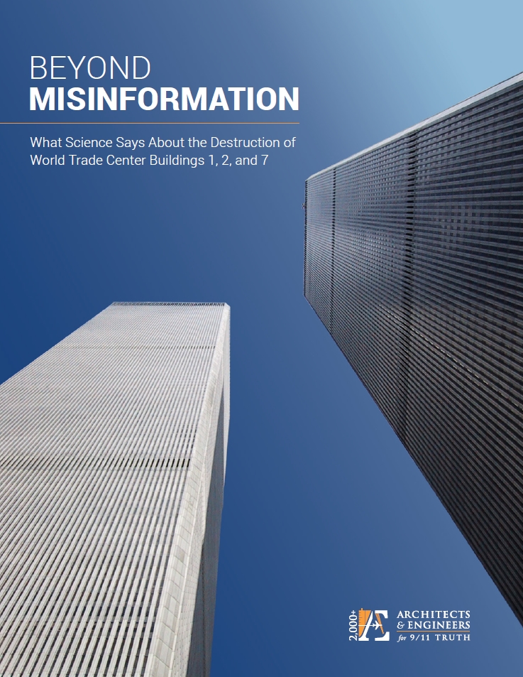 Book Cover of BEYOND MISINFORMATION: WHAT SCIENCE SAYS ABOUT THE DESTRUCTION OF WORLD TRADE CENTER BUILDINGS 1, 2, AND 7
