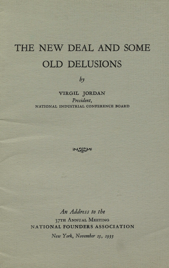Book Cover of THE NEW DEAL AND SOME OLD DELUSIONS