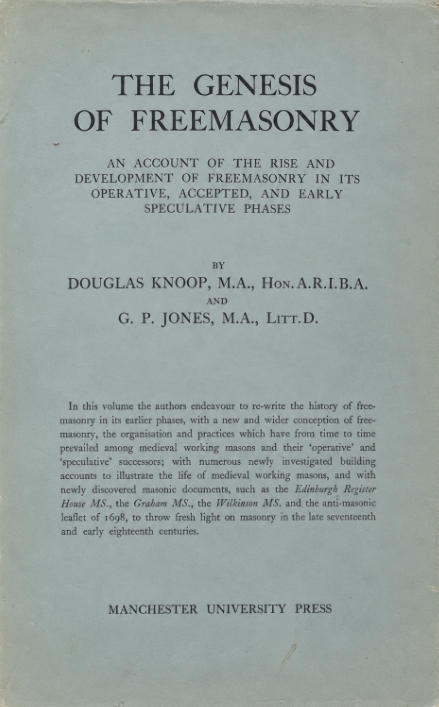 Book Cover of THE GENESIS OF FREEMASONRY: AN ACCOUNT OF THE RISE AND DEVELOPMENT OF FREEMASONRY IN ITS OPERATIVE, ACCEPTED, AND EARLY SPECULATIVE PHASES