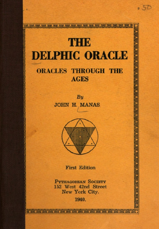Book Cover of THE DELPHIC ORACLE: ORACLES THROUGH THE AGES
