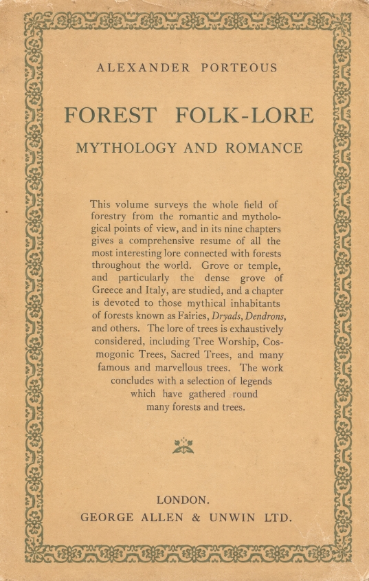 Book Cover of FOREST FOLKLORE, MYTHOLOGY, AND ROMANCE