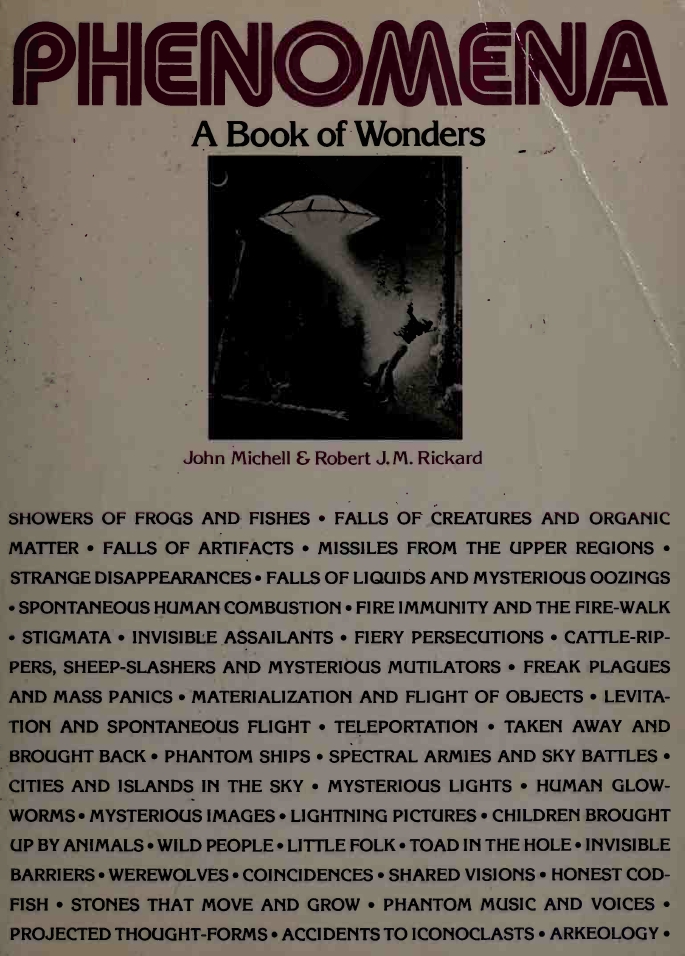 Book Cover of PHENOMENA: BOOK OF WONDERS