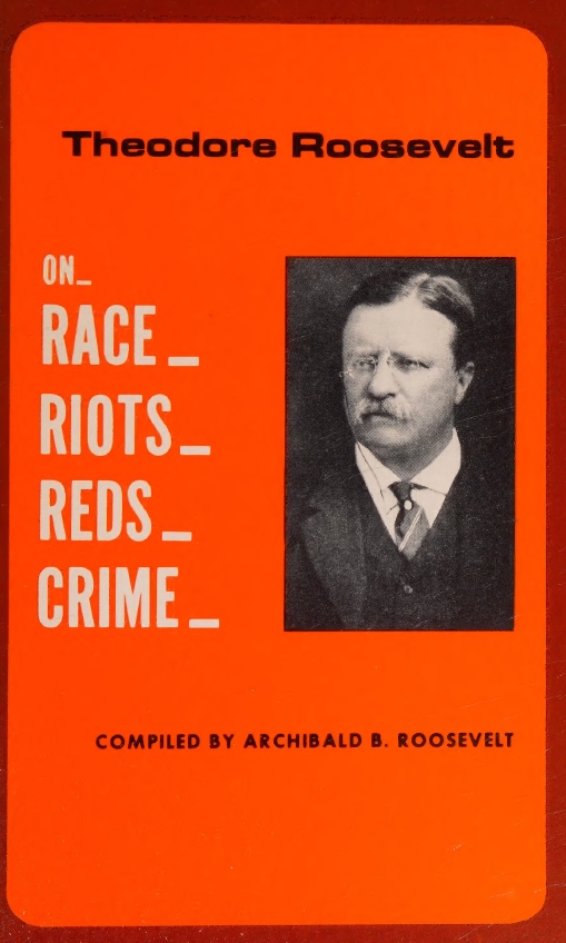 Book Cover of THEODORE ROOSEVELT ON RACE, RIOTS, REDS, CRIME ON RACE