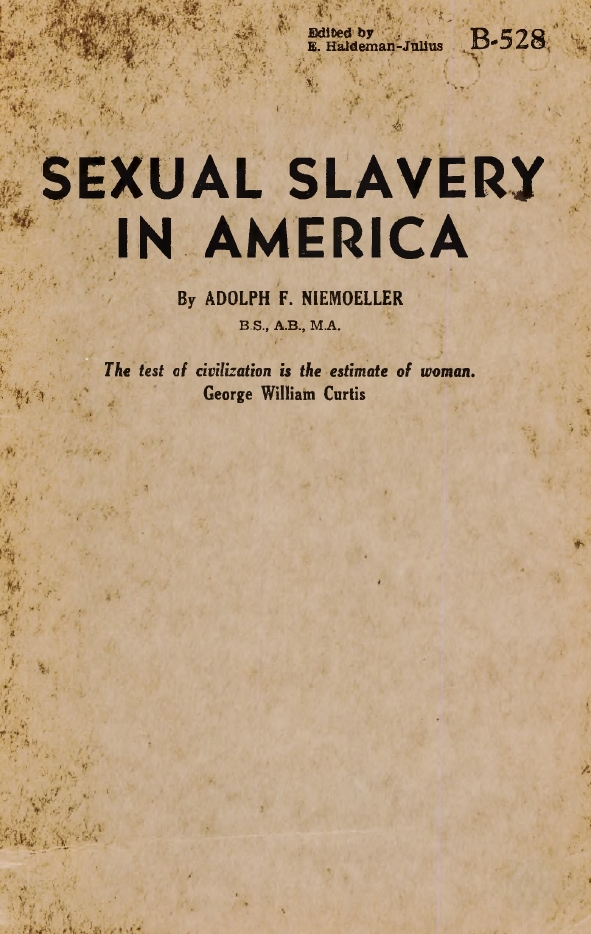 Book Cover of SEXUAL SLAVERY IN AMERICA