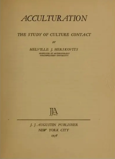 Book Cover of ACCULTURATION THE STUDY OF CULTURE CONTACT