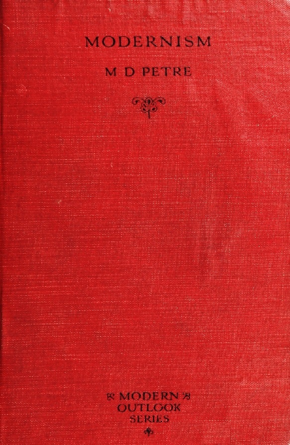 Book Cover of MODERNISM: ITS FAILURE AND ITS FRUITS