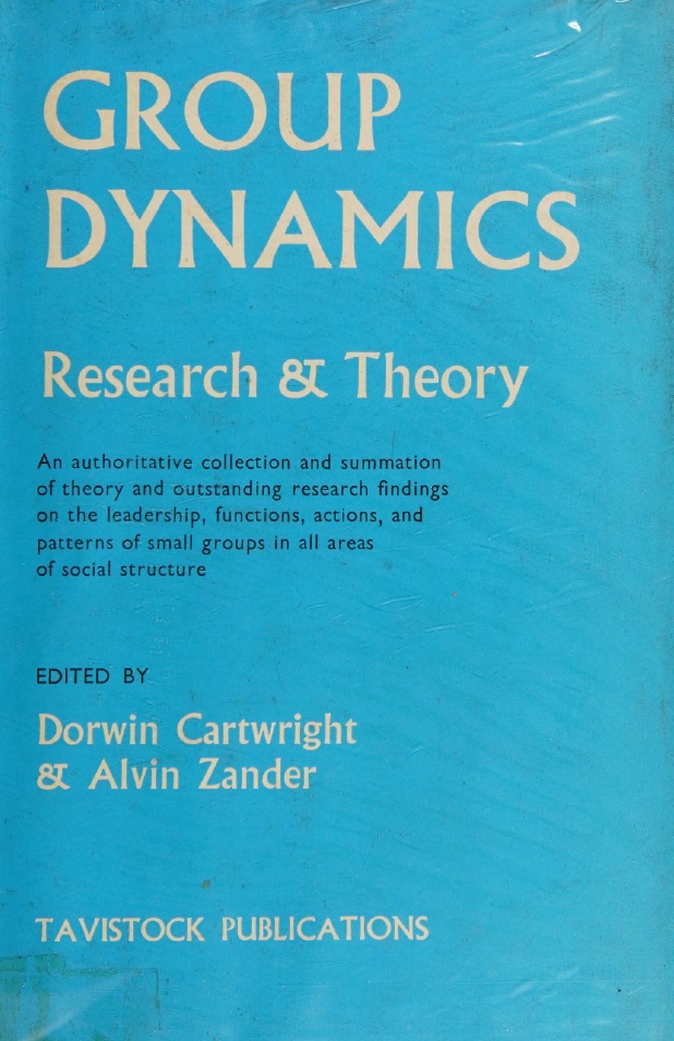 Book Cover of GROUP DYNAMICS: RESEARCH & THEORY