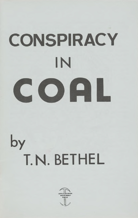 Book Cover of CONSPIRACY IN COAL