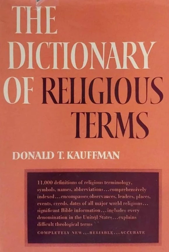 Book Cover of THE DICTIONARY OF RELIGIOUS TERMS