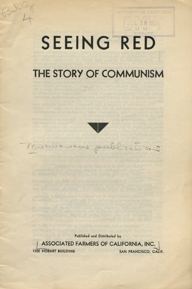 Book Cover of SEEING RED: THE STORY OF COMMUNISM