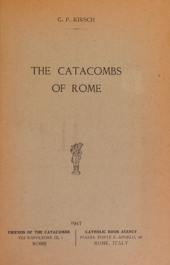 Book Cover of THE CATACOMBS OF ROME