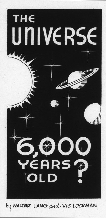Book Cover of THE UNIVERSE 6,000 YEARS OLD?