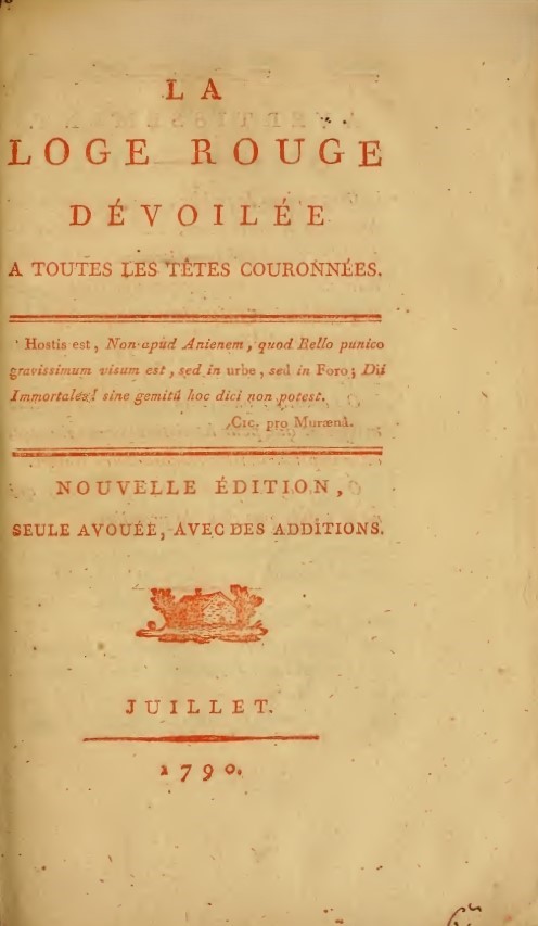 Book Cover of LA LOGE ROUGE DÉVOILÉE A TOUTES LES TÊTES COURONNÉES