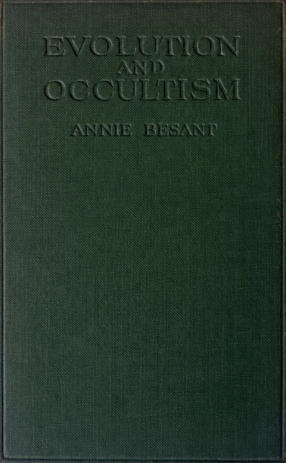 Book Cover of EVOLUTION AND OCCULTISM