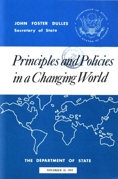 Book Cover of PRINCIPLES AND POLICIES IN A CHANGING WORLD