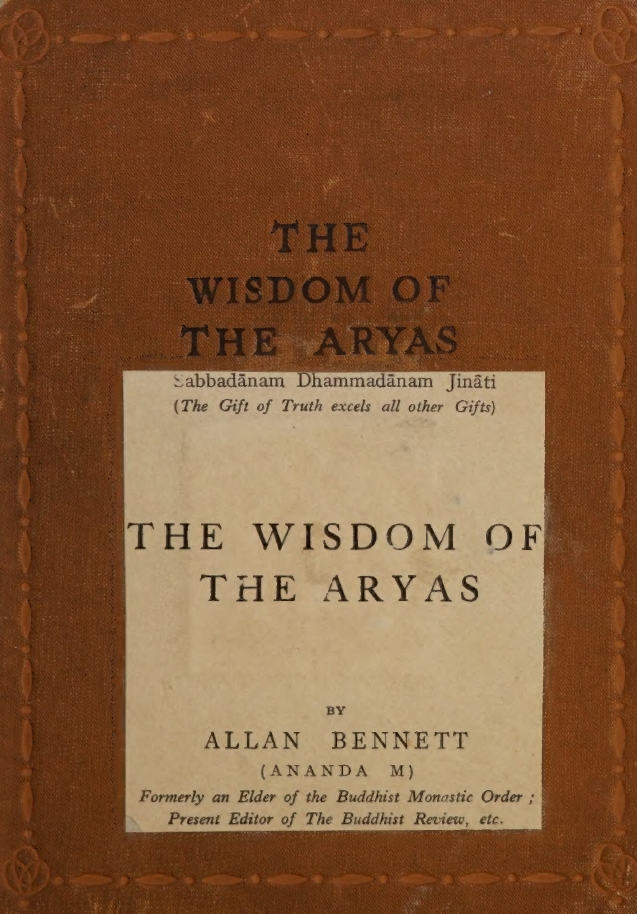 Book Cover of THE WISDOM OF THE ARYAS