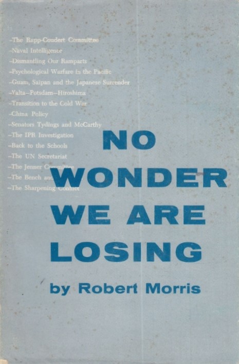 Book Cover of NO WONDER WE ARE LOSING