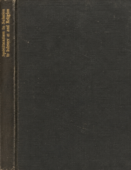 Book Cover of SPIRITUALISM IN RELATION TO SCIENCE AND RELIGION