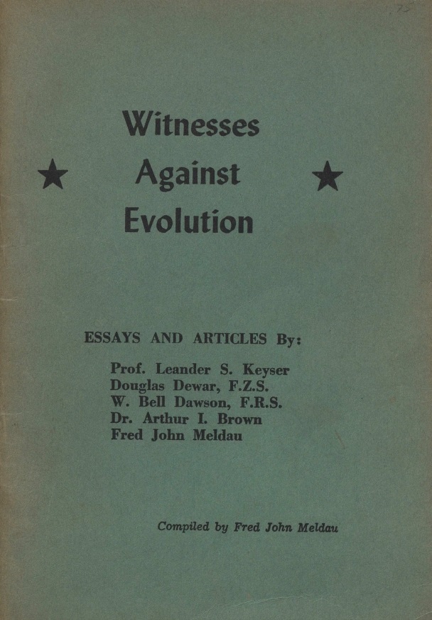 Book Cover of WITNESSES AGAINST EVOLUTION