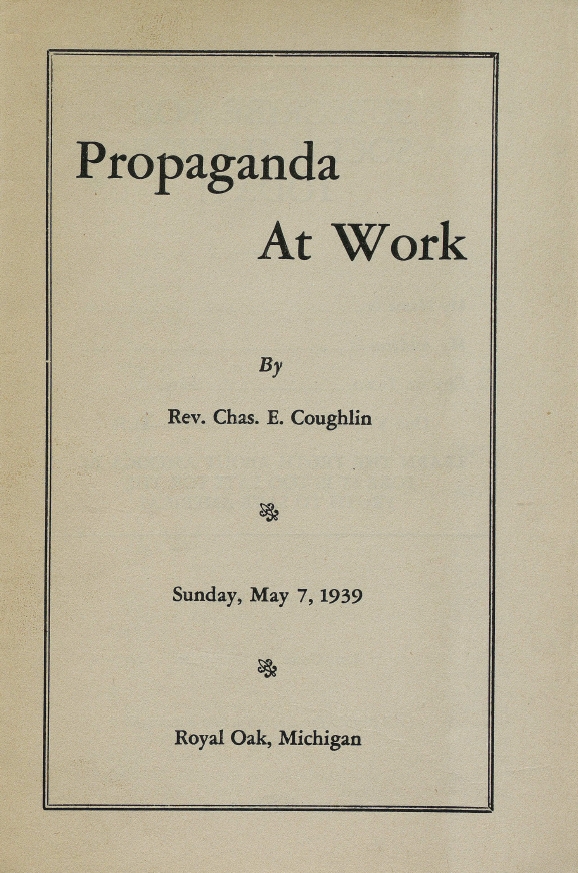 Book Cover of PROPAGANDA AT WORK