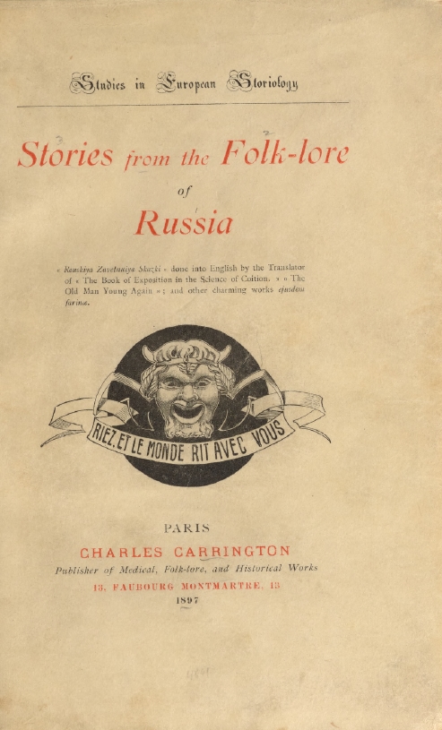 Book Cover of STORIES FROM THE FOLK-LORE OF RUSSIA