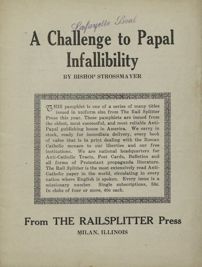 Book Cover of A CHALLENGE TO PAPAL INFALLIBILITY