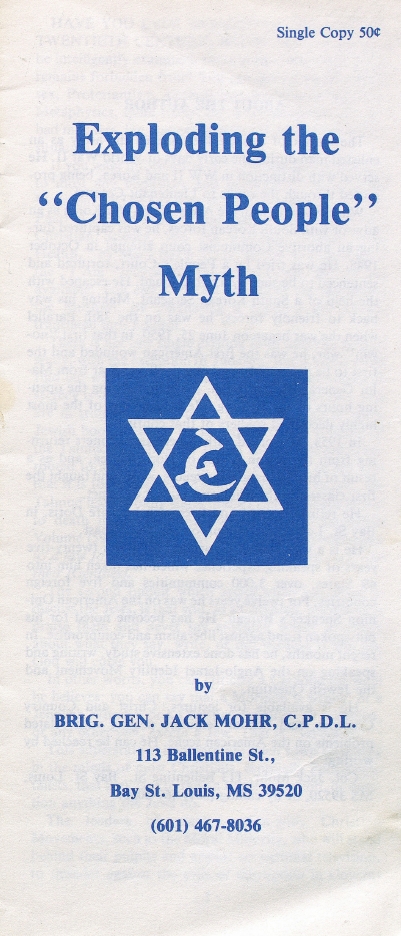 Book Cover of EXPLODING THE “CHOSEN PEOPLE” MYTH