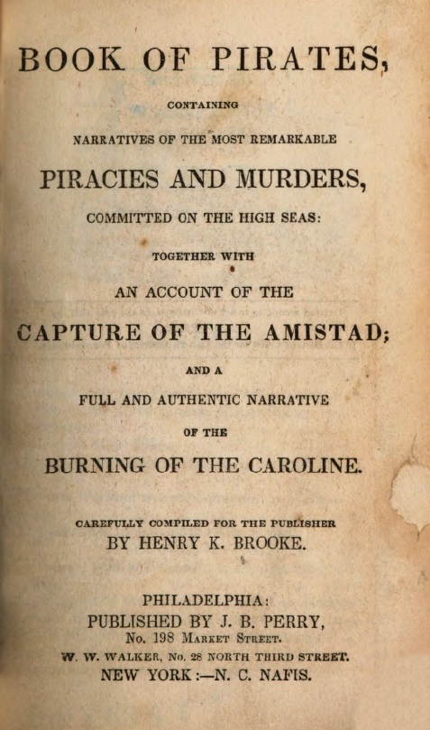 Book Cover of BOOK OF PIRATES: CONTAINING NARRATIVES OF THE MOST REMARKABLE PIRACIES AND MURDERS, COMMITTED ON THE HIGH SEAS