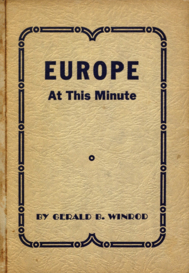 Book Cover of EUROPE AT THIS MINUTE