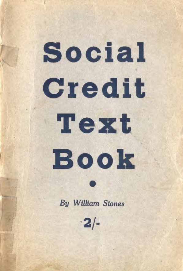 Book Cover of SOCIAL CREDIT TEXT BOOK