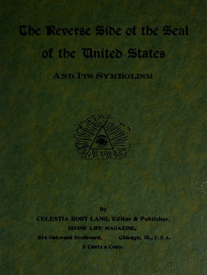 Book Cover of THE REVERSE SIDE OF THE SEAL OF THE UNITED STATES; AND ITS SYMBOLISM