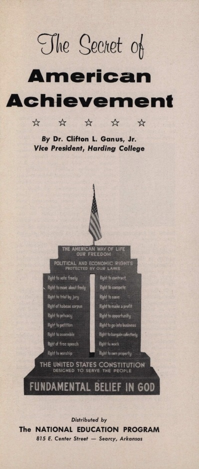Book Cover of THE SECRET OF AMERICAN ACHIEVEMENT