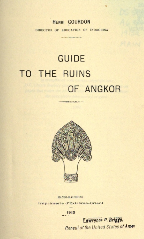 Book Cover of GUIDE TO THE RUINS OF ANGKOR