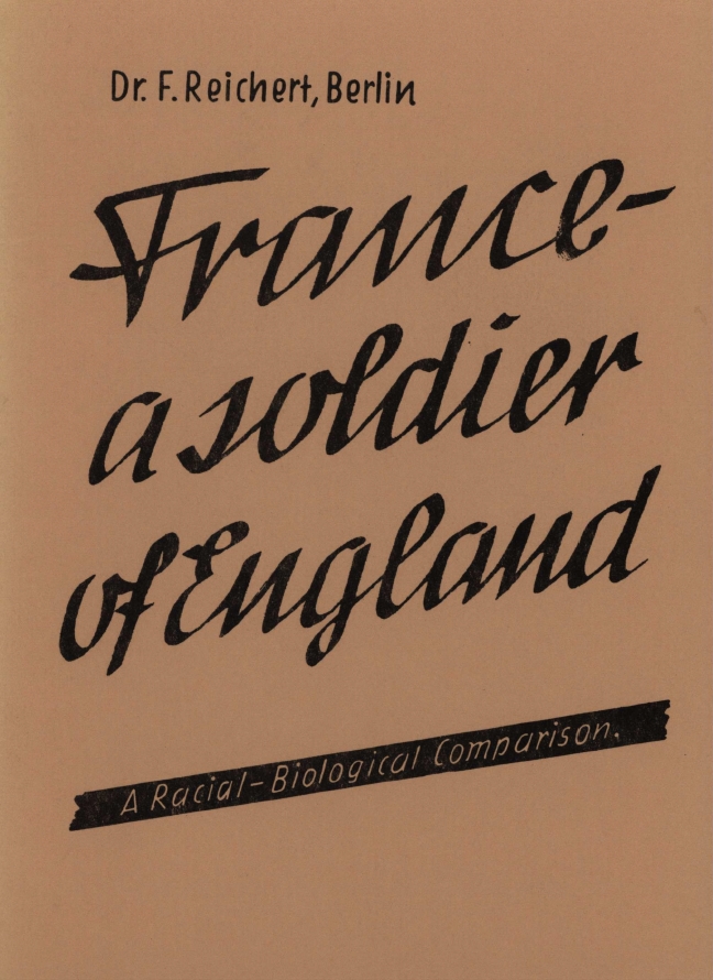 Book Cover of FRANCE, A SOLDIER OF ENGLAND: A RACIAL-BIOLOGICAL COMPARISON