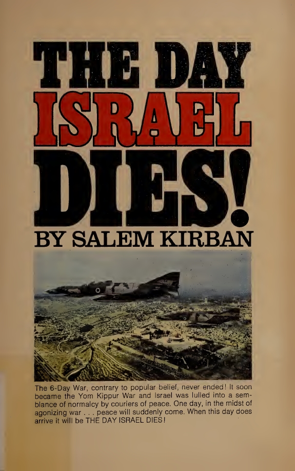 Book Cover of THE DAY ISRAEL DIES!