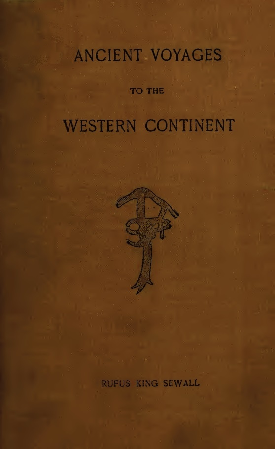 Book Cover of ANCIENT VOYAGES TO THE WESTERN CONTINENT