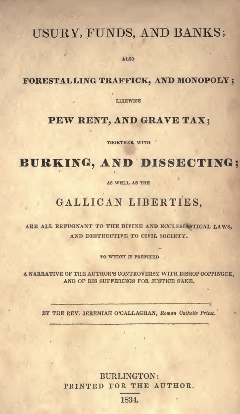 Book Cover of USURY, FUNDS, AND BANKS; ALSO FORESTALLING TRAFFICK, AND MONOPOLY