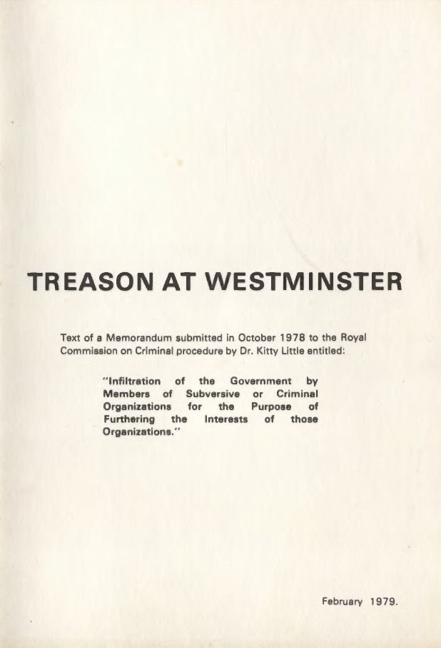 Book Cover of TREASON AT WESTMINSTER