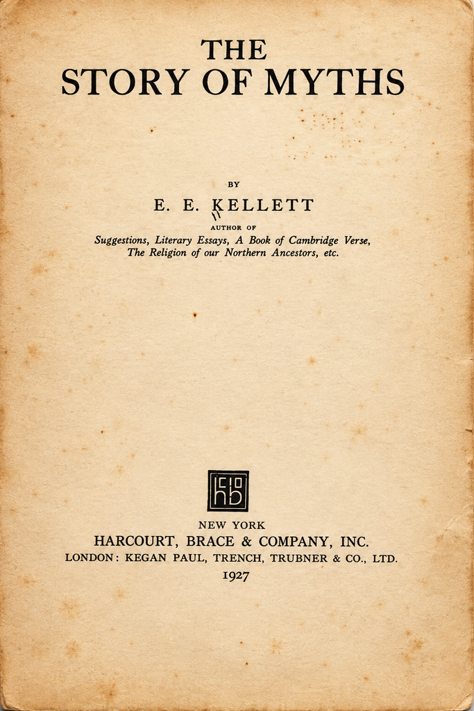 Book Cover of THE STORY OF MYTHS