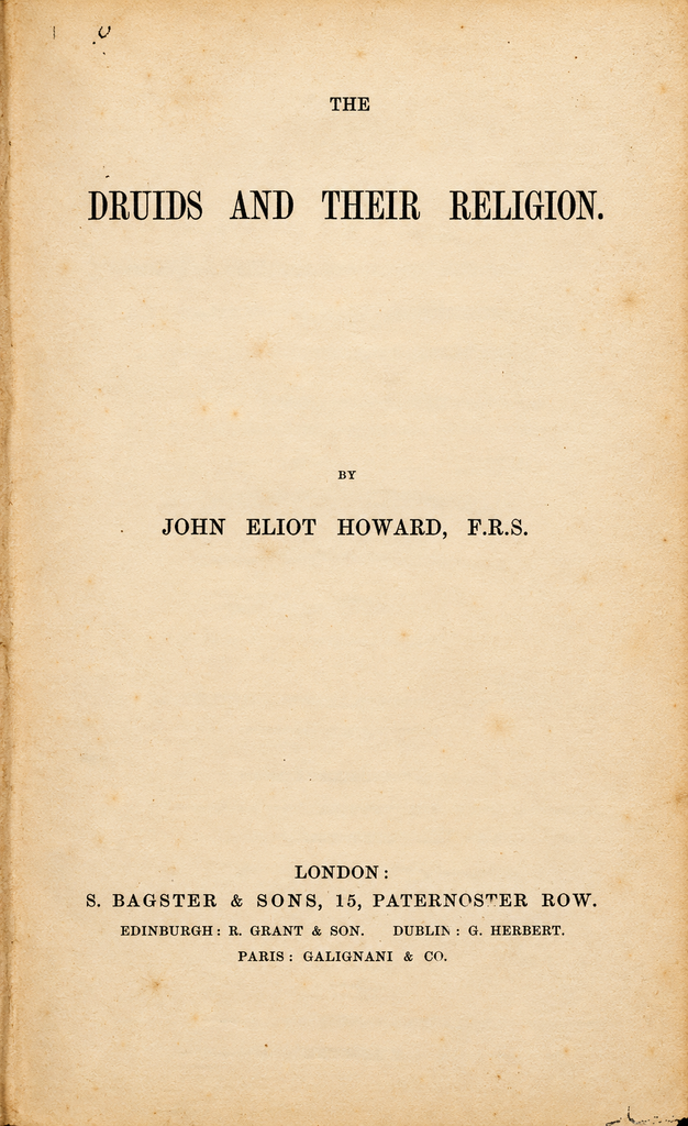Book Cover of THE DRUIDS AND THEIR RELIGION